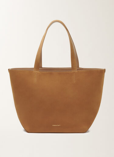 Fabiana Filippi Medium Eclissi suede and wicker tote bag Brown BGD266A809M0000000