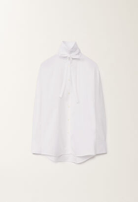 Fabiana Filippi Camicia boyfriend in popeline, bianco ottico BIANCO CAD265F329D6500000