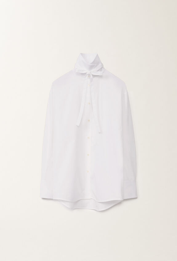 Fabiana Filippi Poplin boyfriend shirt, optical white WHITE CAD265F329D6500000