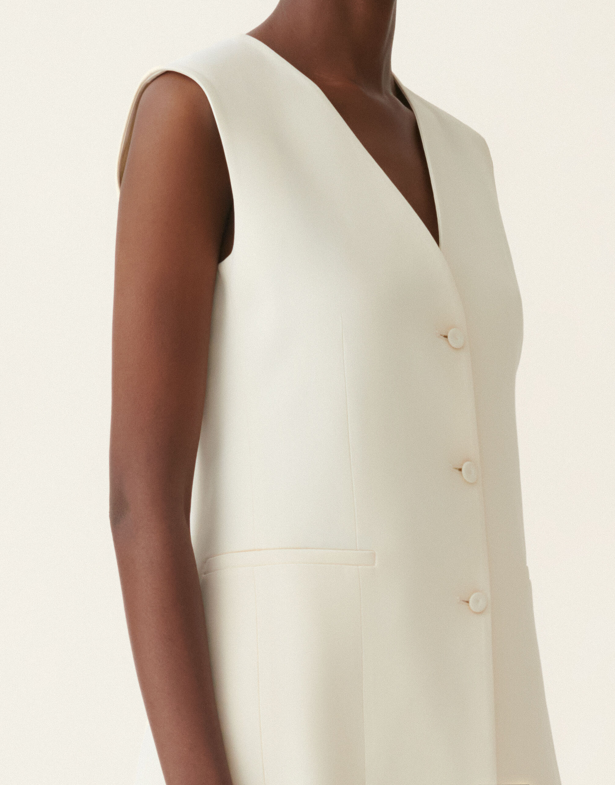Gilet en cady, beurre Fabiana Filippi Gilet en cady, beurre Beurre GCD216F176D8700000