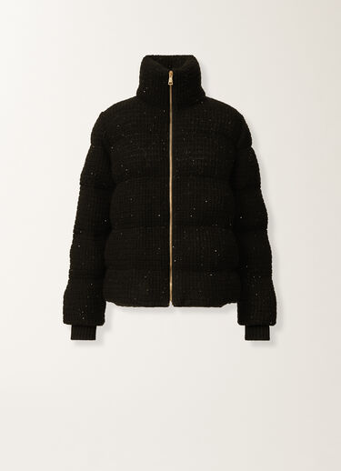 Fabiana Filippi Chaqueta de plumón en lana y seda con lentejuelas, negro Negro CTD225F672L6170000