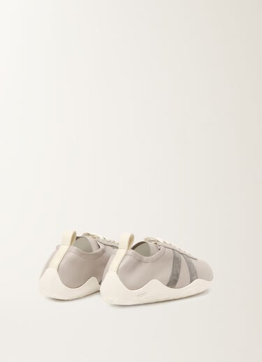 Vintage wave sneakers in nappa leather and suede, light grey Fabiana Filippi Vintage wave sneakers in nappa leather and suede, light grey Gray ASD266A825M0100000