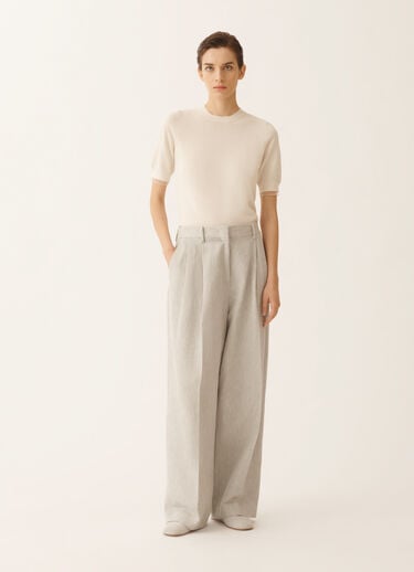 Fabiana Filippi Fil coupé drop tailoring pants, ice Gray PAD266F367D9570000