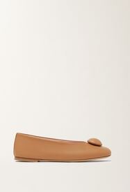 Fabiana Filippi Nappa leather ballet flat, leather sole Brown ASD266A807M0160000