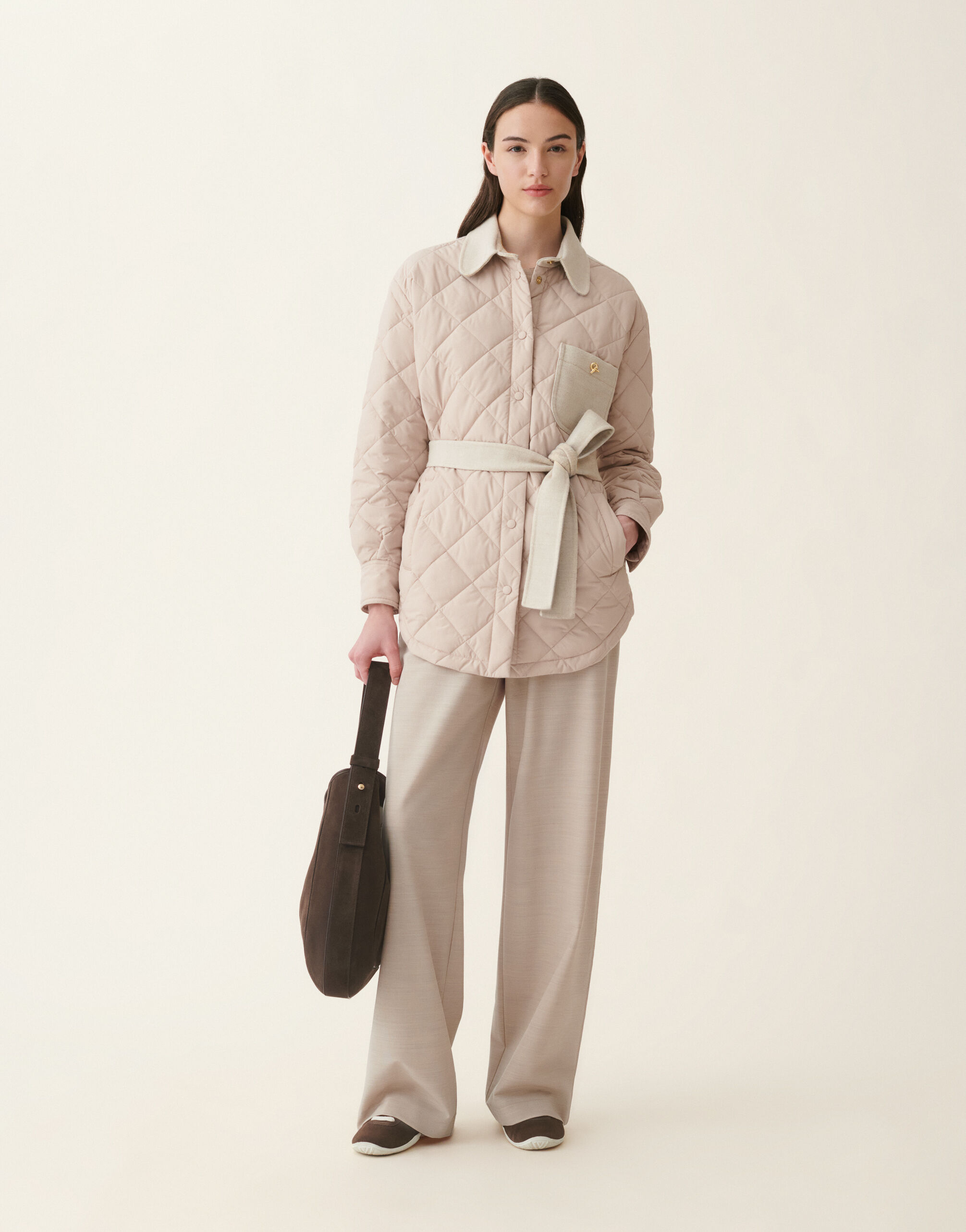 Veste chemise en nylon matelassé, cachà Fabiana Filippi Veste chemise en nylon matelassé, cachà Cachà CTD216F188M3160000