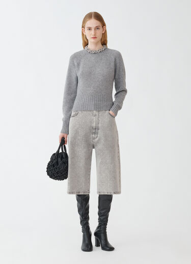 Fabiana Filippi Brushed cashmere sweater, melange rock MELANGE ROCK MAD264F052N9000000