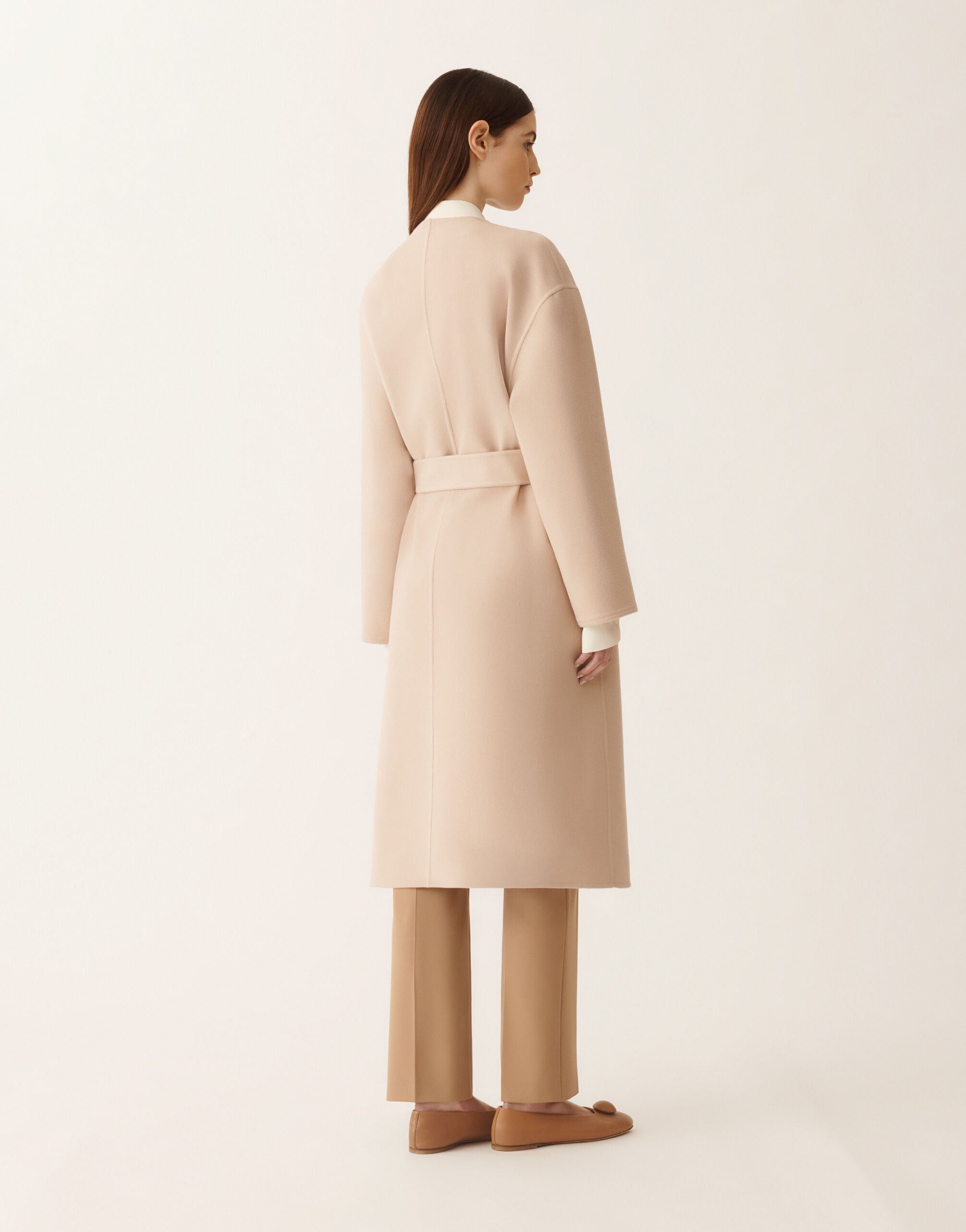 Fabiana Filippi Double wool coat, kasha Kasha CTD266F240L5080000