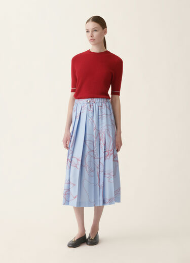 Fabiana Filippi Brushed Platinum sweater, red and light blue Red and light blue MAD216F038M2700000