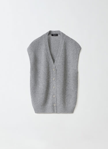 Fabiana Filippi Brushed cashmere gilet, melange rock MELANGE ROCK MAD264F039N9000000