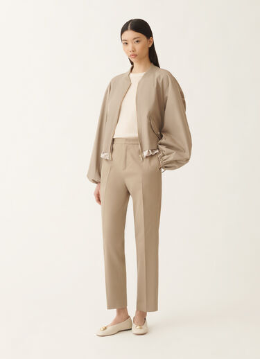 Fabiana Filippi Montefalco cotton gabardine trousers, olive GREEN PAD215F326L5150000