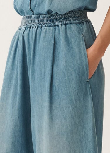 Fabiana Filippi Pantalon en chambray, bleu clair BLEU PAD275F386L3460000