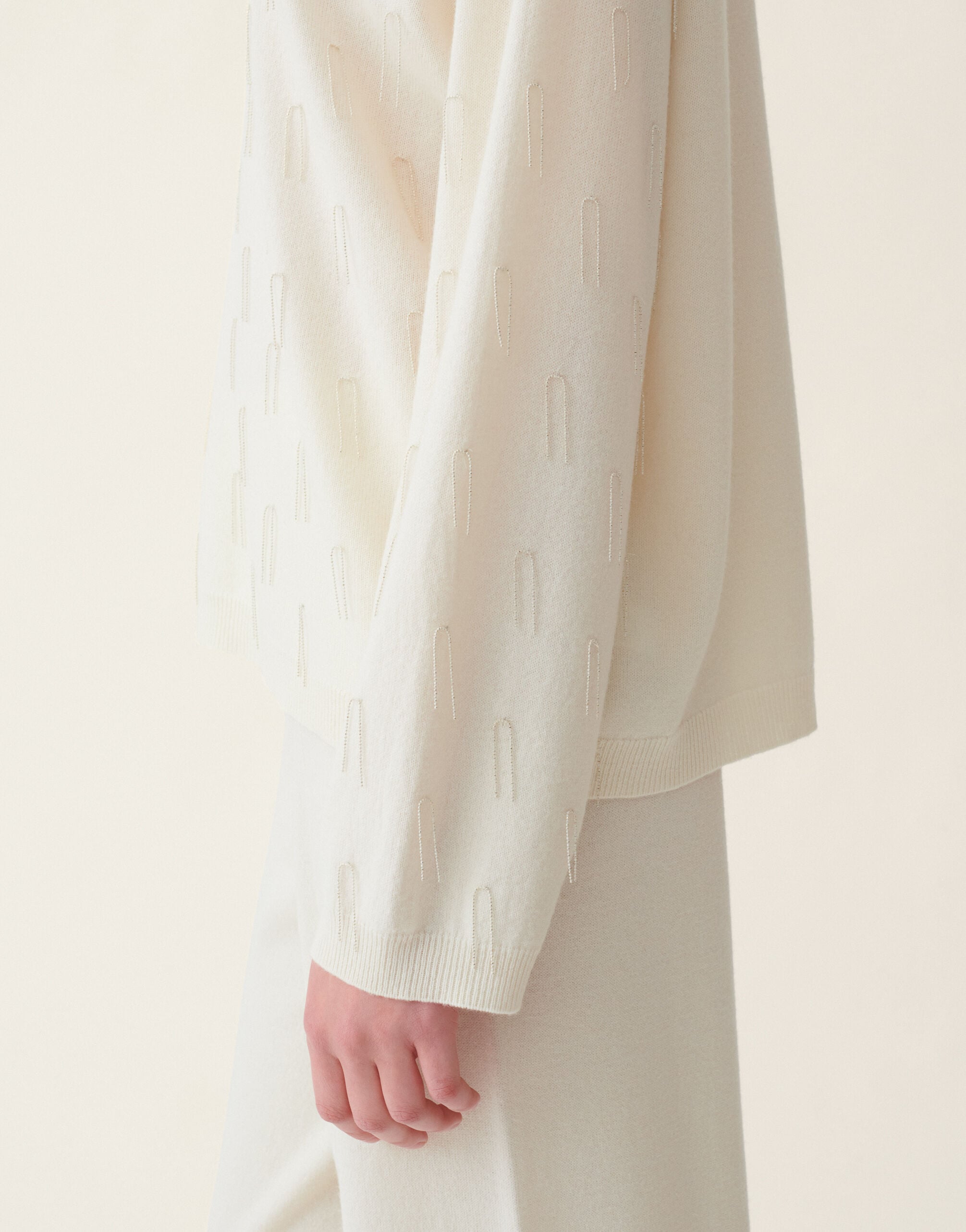 Fabiana Filippi Platinum sweater, raffia Raffia MAD216F395M2810000