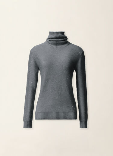 Sequin turtleneck sweater, charcoal Fabiana Filippi Sequin turtleneck sweater, charcoal Charcoal MAD226F098D2960000
