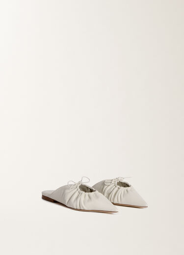 Fabiana Filippi Nappa leather pointed mules, butter BUTTER ASD275A133L2590000