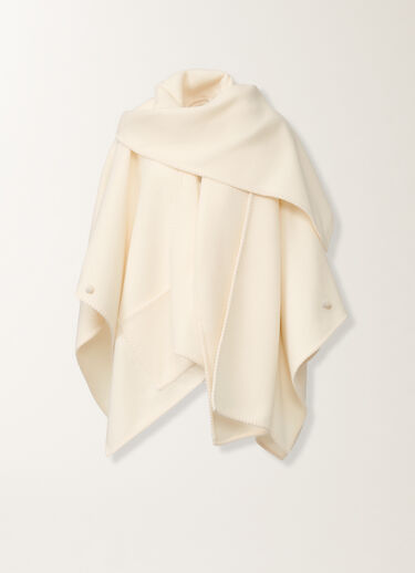 Fabiana Filippi Wool cloak, butter WHITE SAD215A884L8300000