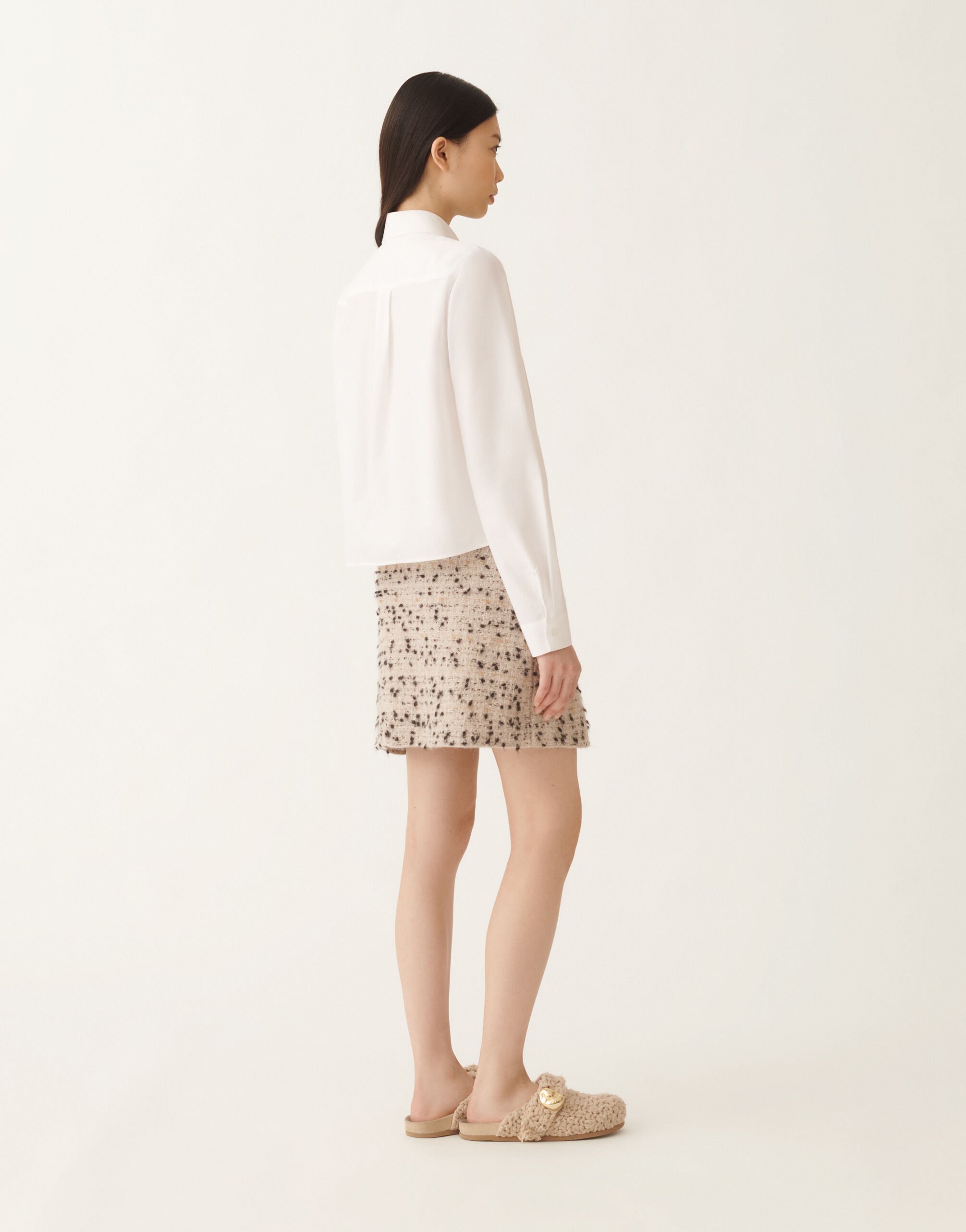 Fabiana Filippi Poplin boxy shirt, white WHITE CAD215F312D6500000
