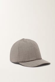 Fabiana Filippi Baseball cap in cool bistretch wool, rock melange Rock Mélange SAD266A873L7630000