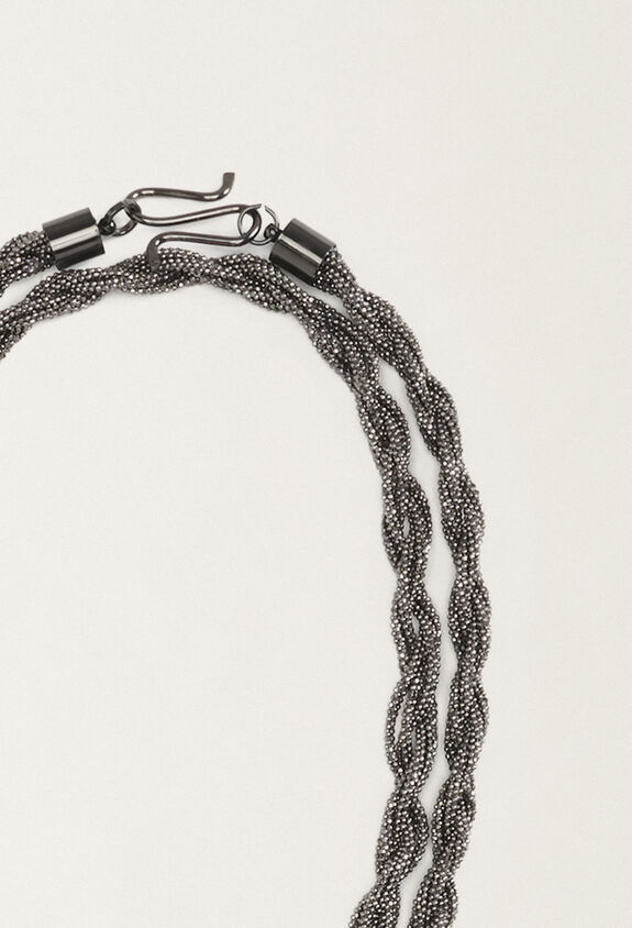 Fabiana Filippi Diamond wire torchon necklace, black BLACK BXD265A945L2690000