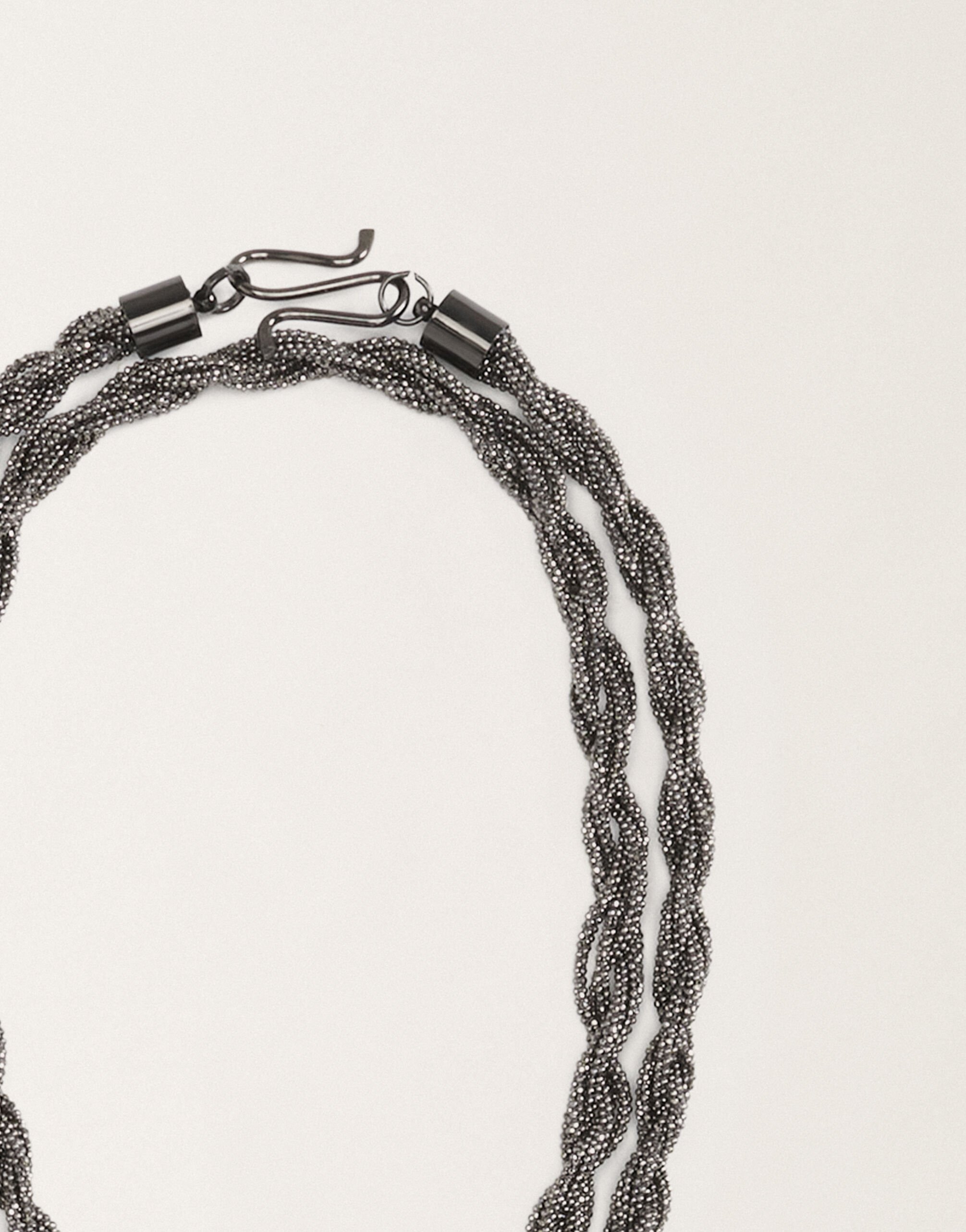 Fabiana Filippi Diamond wire torchon necklace, black BLACK BXD265A945L2690000