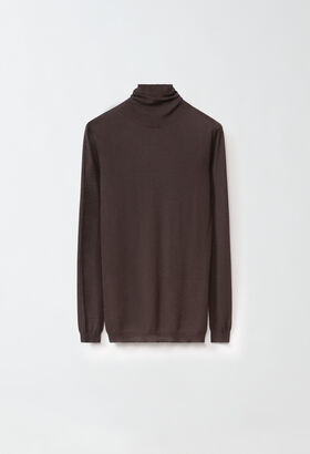Fabiana Filippi Cashmere and silk sweater, brown BLUE MAD214F096D7230000