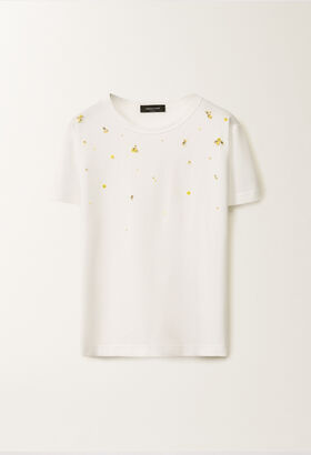 Fabiana Filippi ジャージー Tシャツ（オプティカルホワイト） ホワイト JED275F278L3670000