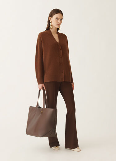 Fabiana Filippi Cardigan aus Kaschmir, Mahagoni Braun MAD215F014N9000000