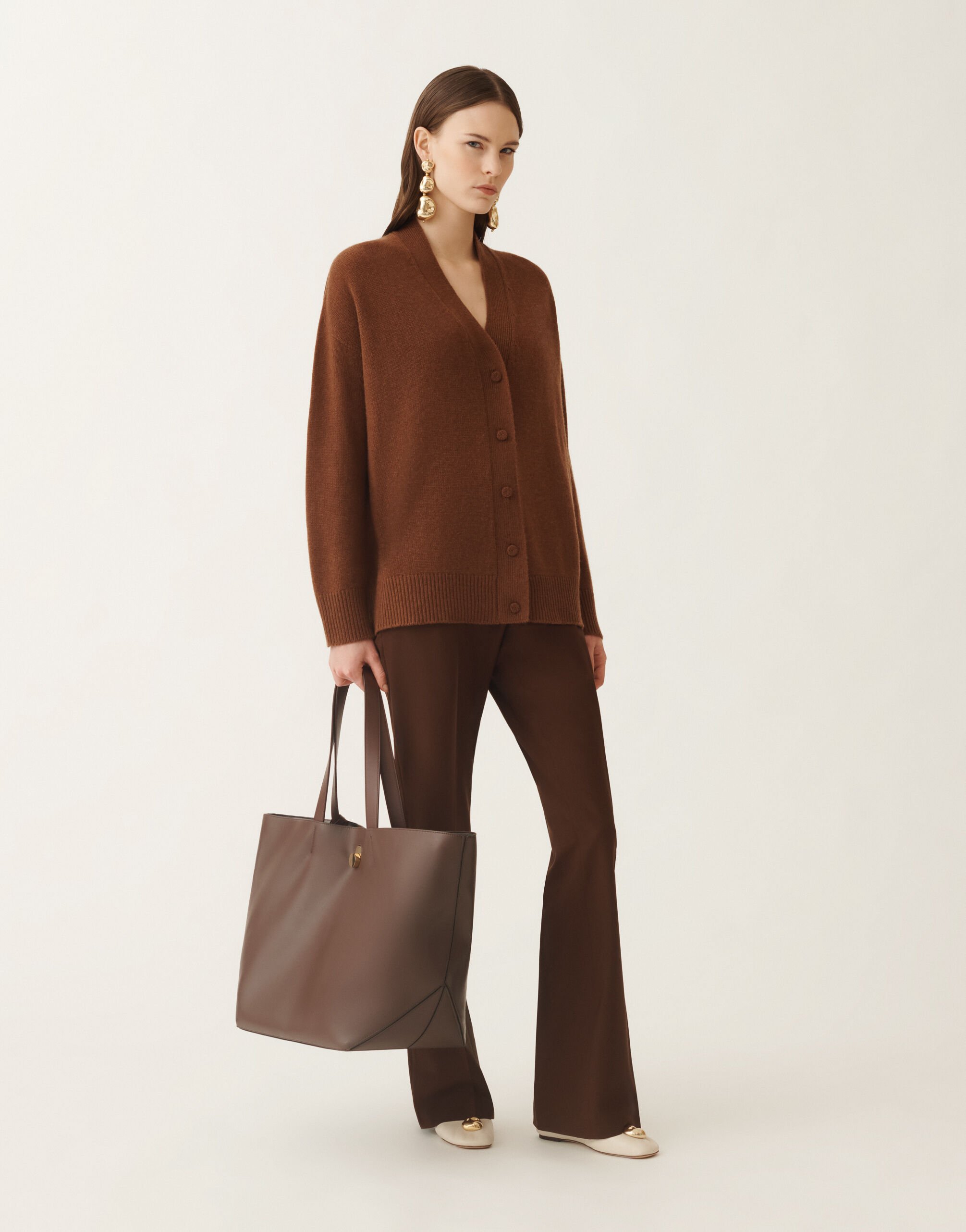 Fabiana Filippi Cardigan aus Kaschmir, Mahagoni Braun MAD215F014N9000000