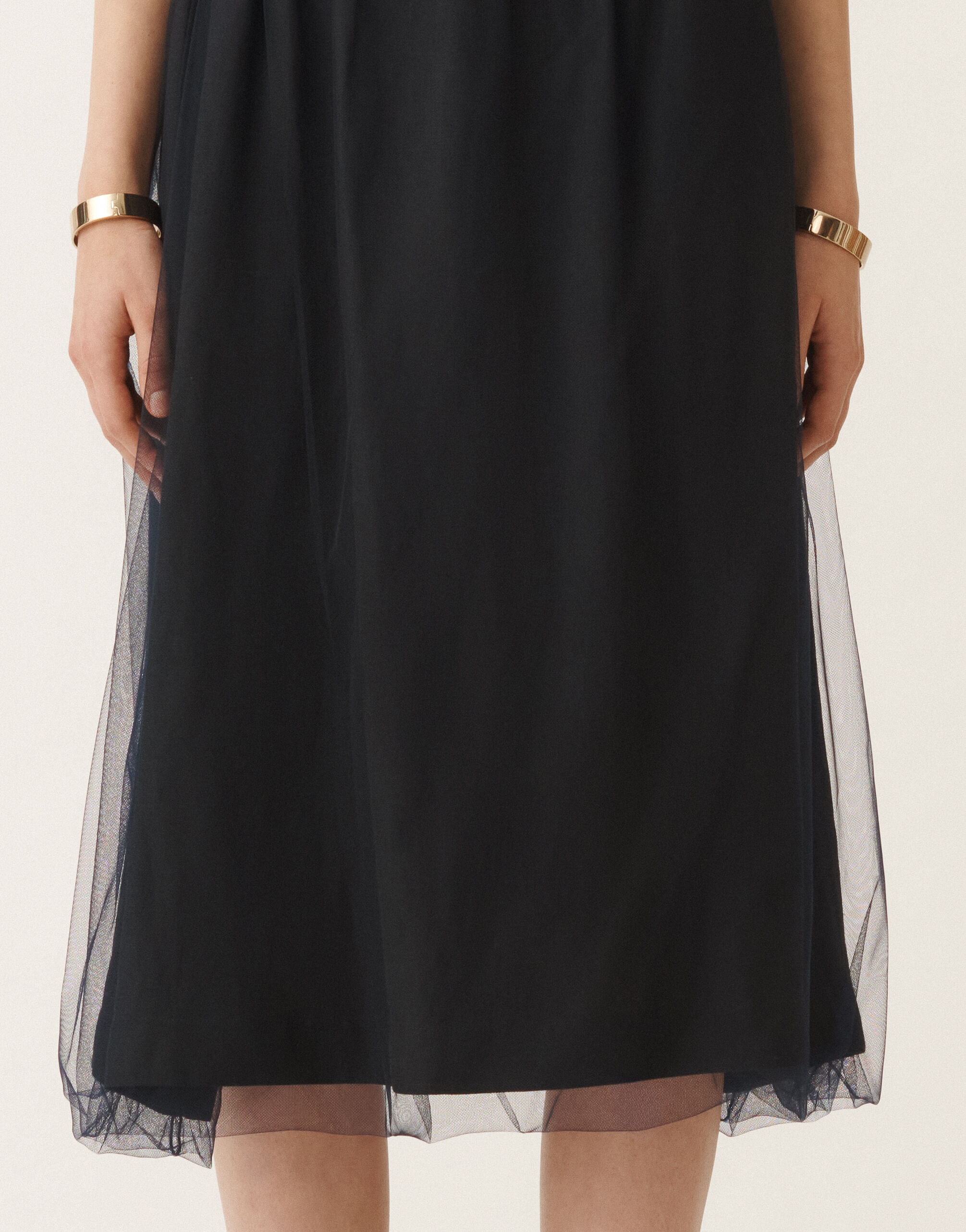 ワンピース FABIANA FILIPPI Women Mid Skirts ABD275F633 5146 BLUE Linen and viscose skirt, midnight blue for Women | Fabiana