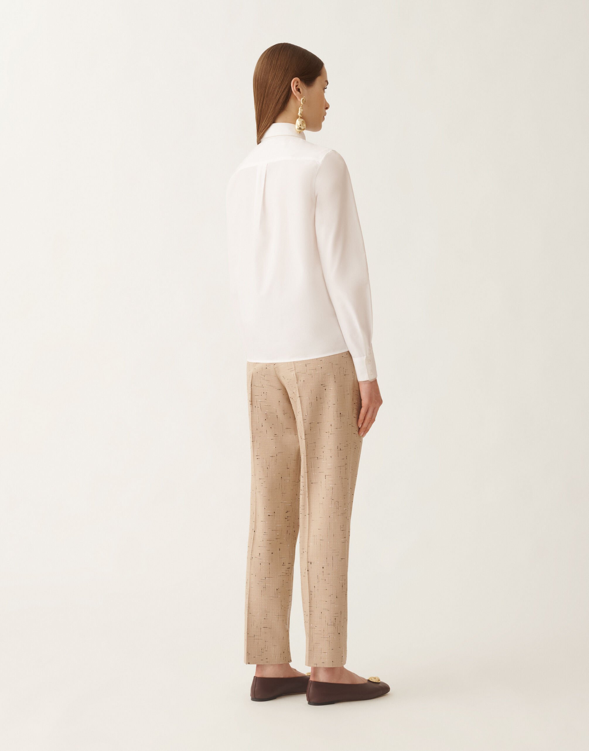 Fabiana Filippi Bluse aus Popeline, weiß Weiß CAD215F233L5820000