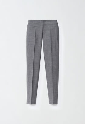 Fabiana Filippi Cool wool Montefalco trousers, lead GREY PAD214F326D6200000