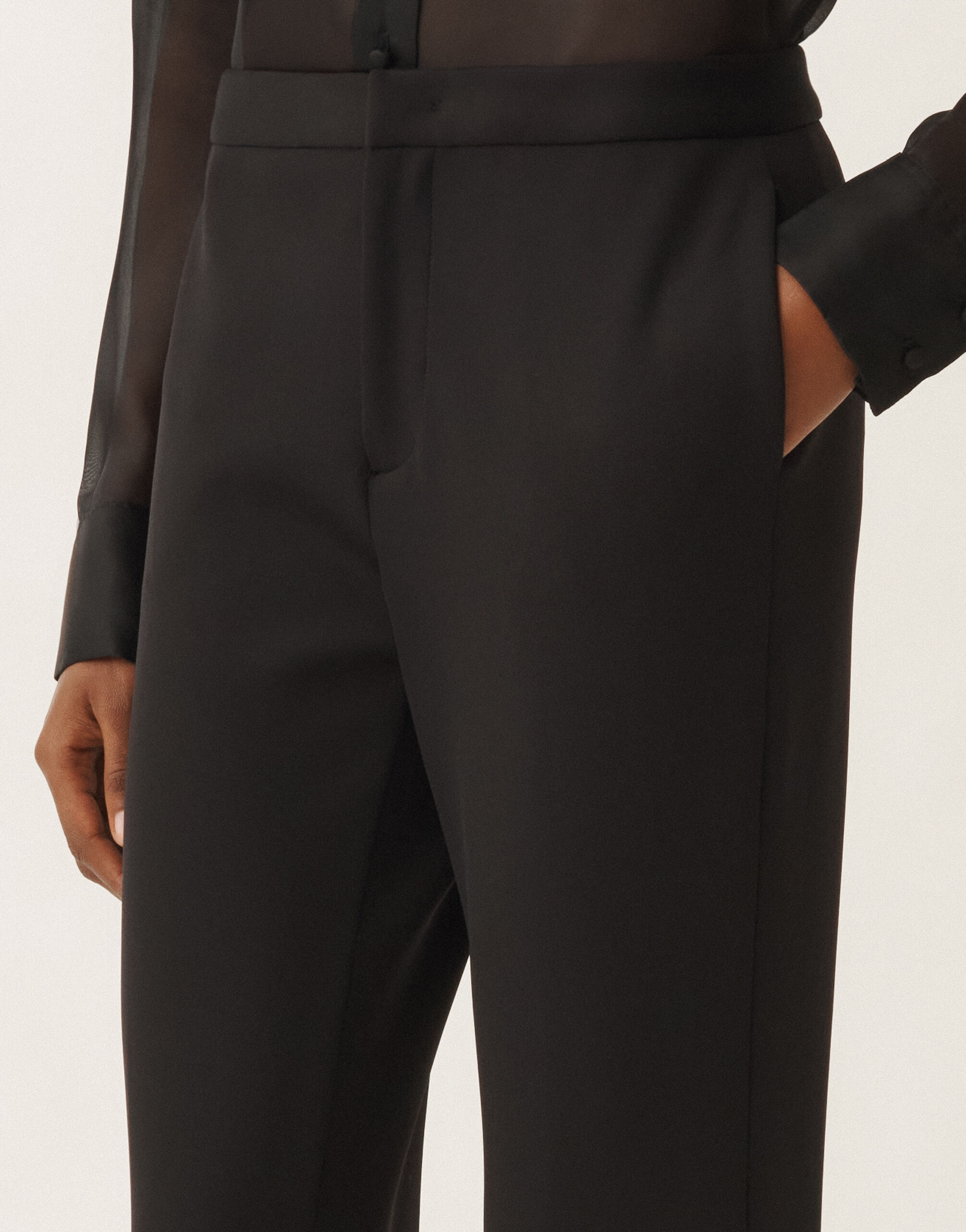 Fabiana Filippi Montefalco scuba trousers, black BLACK PAD265F326D4320000