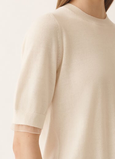 Fabiana Filippi Pullover aus Wolle und Baumwolle, Butterfarbe Butter MAD266F042L9300000