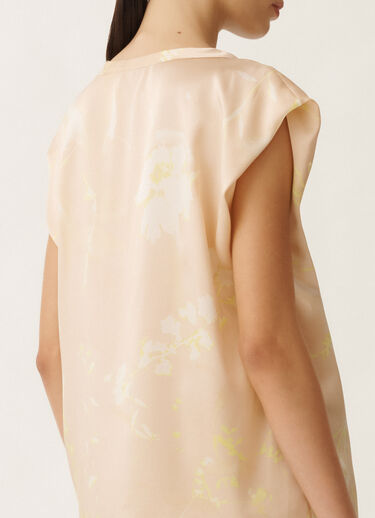 Fabiana Filippi Top mit Print Tilia aus Seide, puderrosa ROSA TPD265F465D8270000