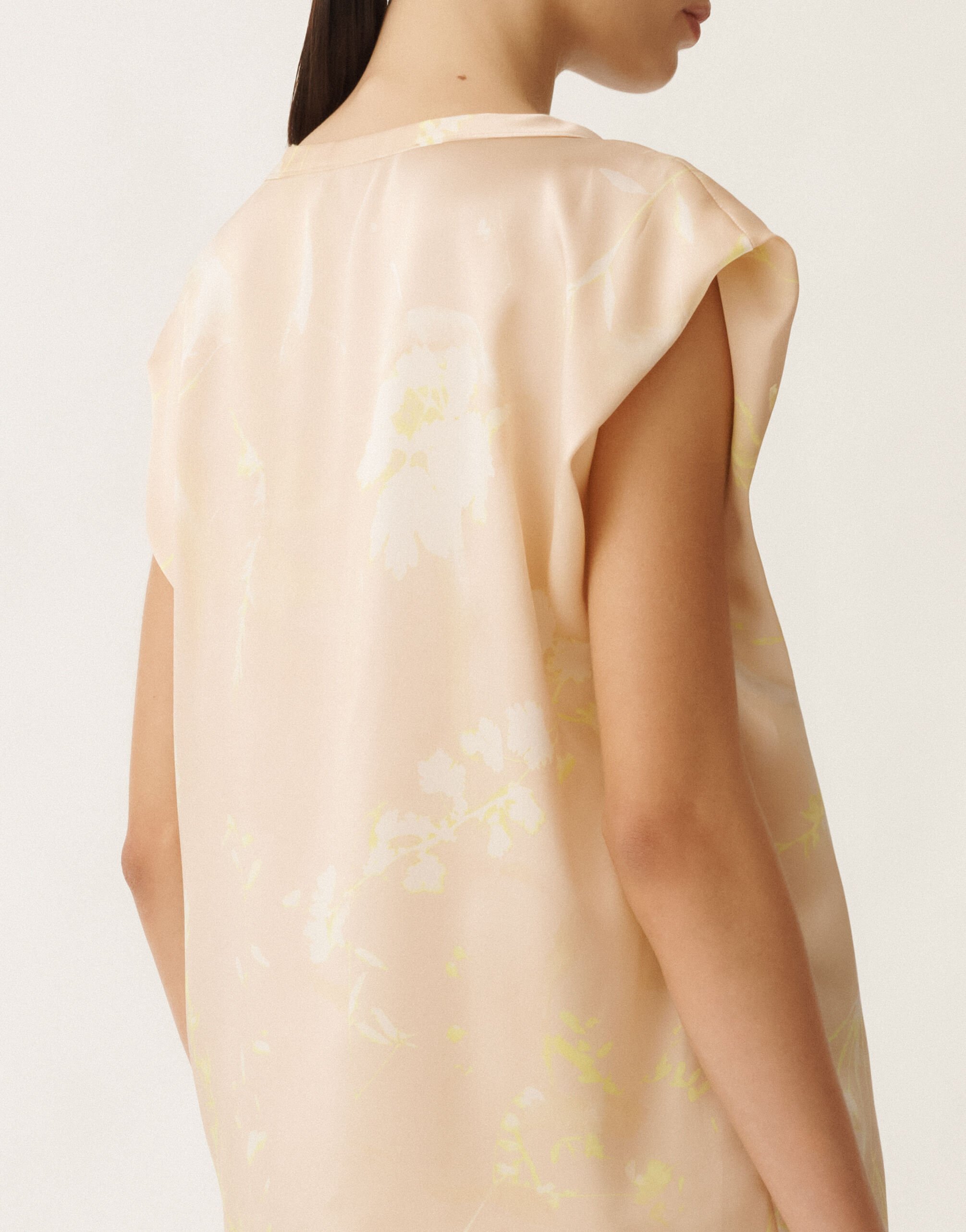 Fabiana Filippi Top mit Print Tilia aus Seide, puderrosa ROSA TPD265F465D8270000