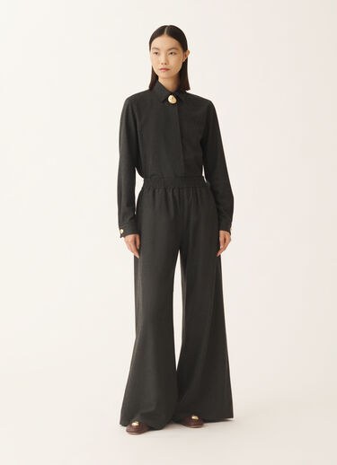 Fabiana Filippi Amelia trousers in flannel, slate Grey PAD225F291D1860000