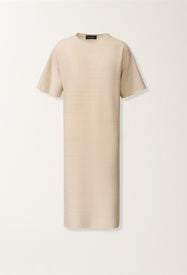 Fabiana Filippi Vestido de lana, algodón y lúrex, color mantequilla Mantequilla ABD266F178L7660000