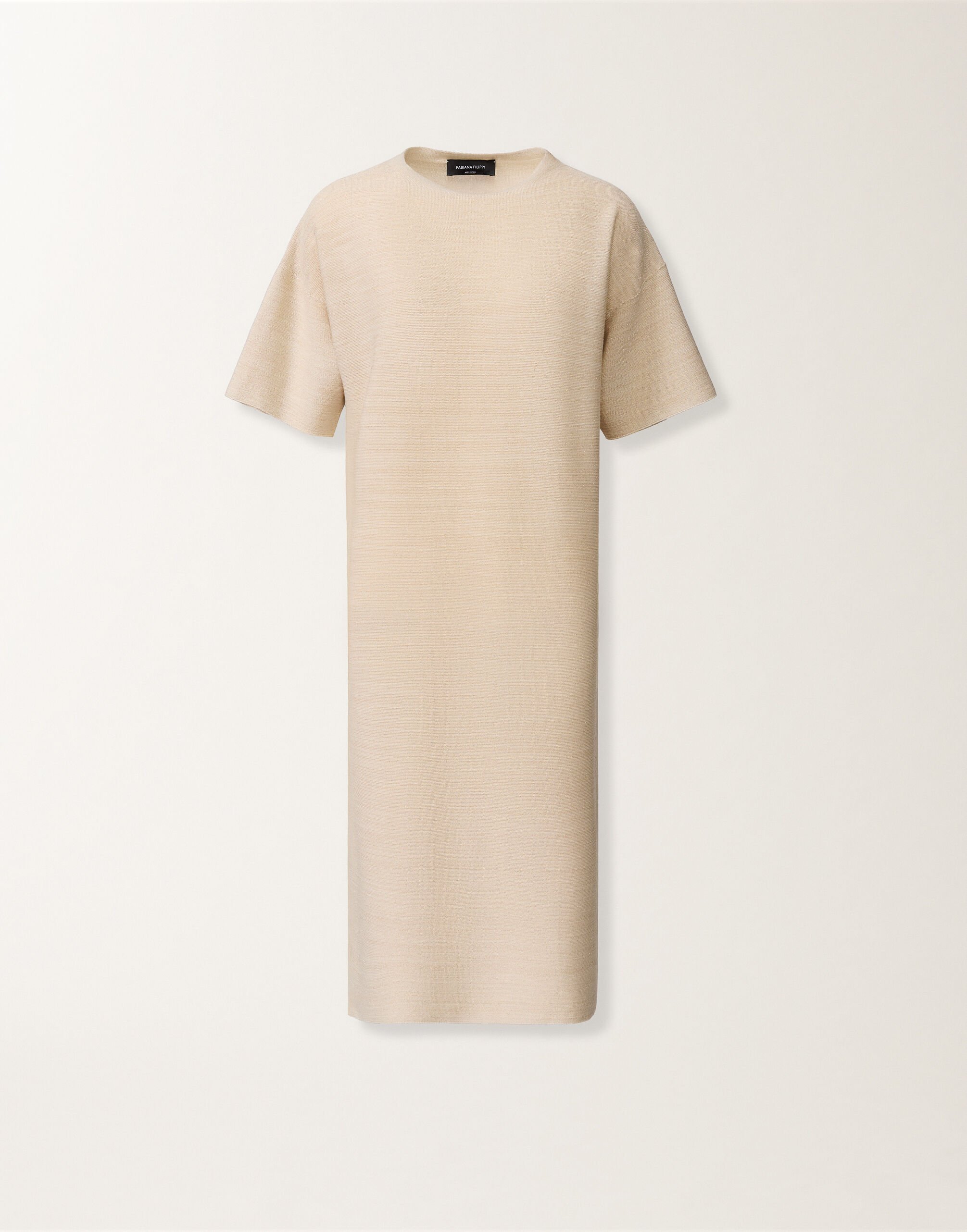 Fabiana Filippi Wool, cotton, and lurex dress, ivory Butter ABD266F178L7660000