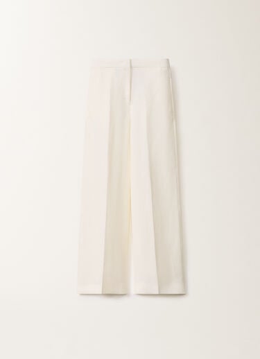 Fabiana Filippi Linen and viscose trousers, white WHITE PAD275F307D5440000