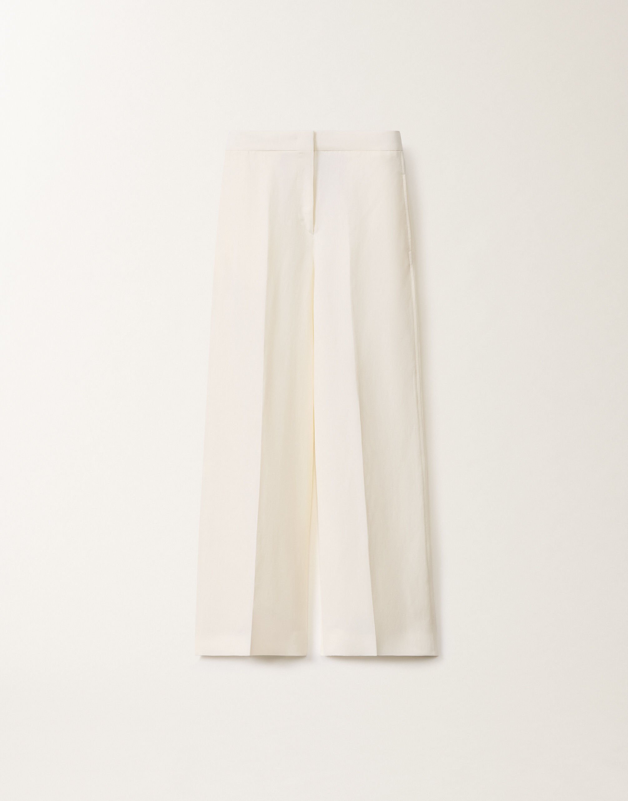 Fabiana Filippi Linen and viscose trousers, white WHITE PAD275F307D5440000