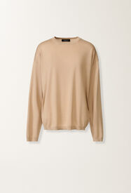 Fabiana Filippi Silk and cotton sweater, maple ACER MAD276F475N8210000