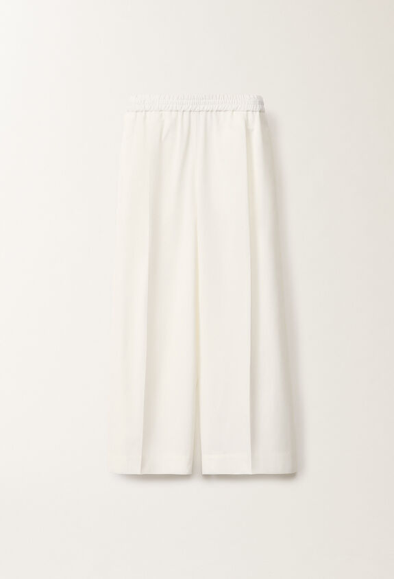 Fabiana Filippi Pantalone in popeline, bianco ottico BIANCO OTTICO PAD275F386D6140000