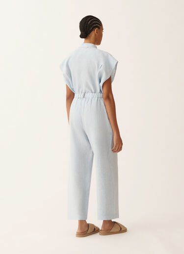 Fabiana Filippi Pantalone Trevi in tela di lino, azzurro cielo AZZURRO CIELO PAD276F310M1310000