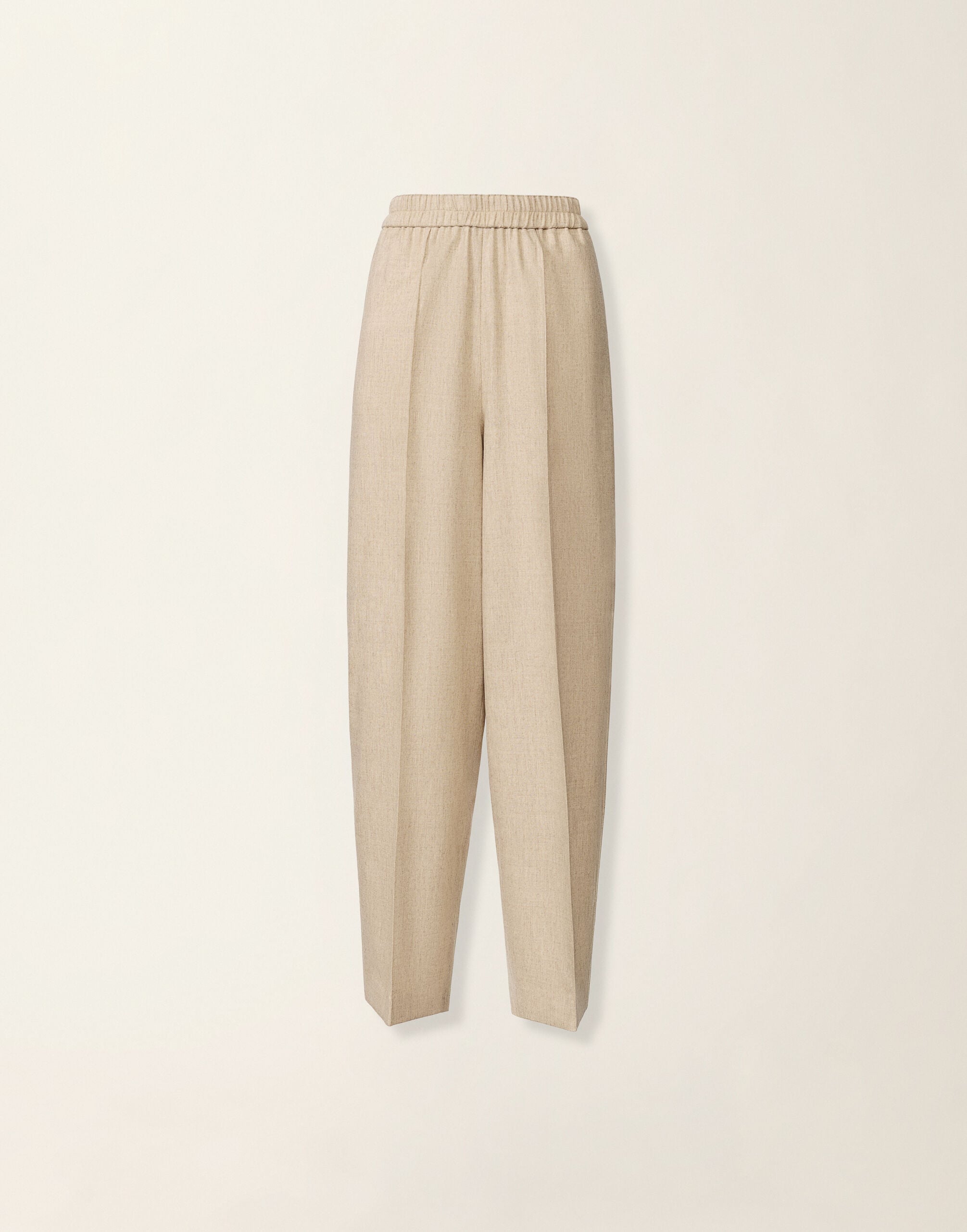 Fabiana Filippi Wide-leg flannel trousers, greige Greige PAD226F336M3780000