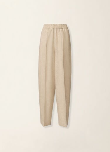 Fabiana Filippi Wide-leg flannel trousers, greige Greige PAD226F336M3780000