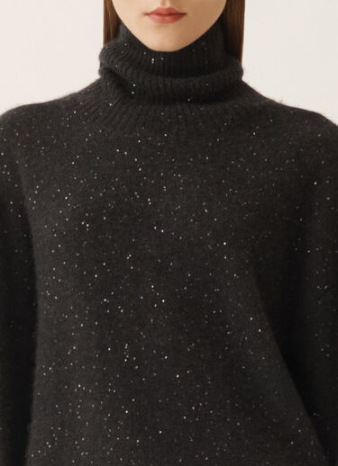 Fabiana Filippi Wool and silk sweater with sequins, slate Grey MAD225F528D2960000