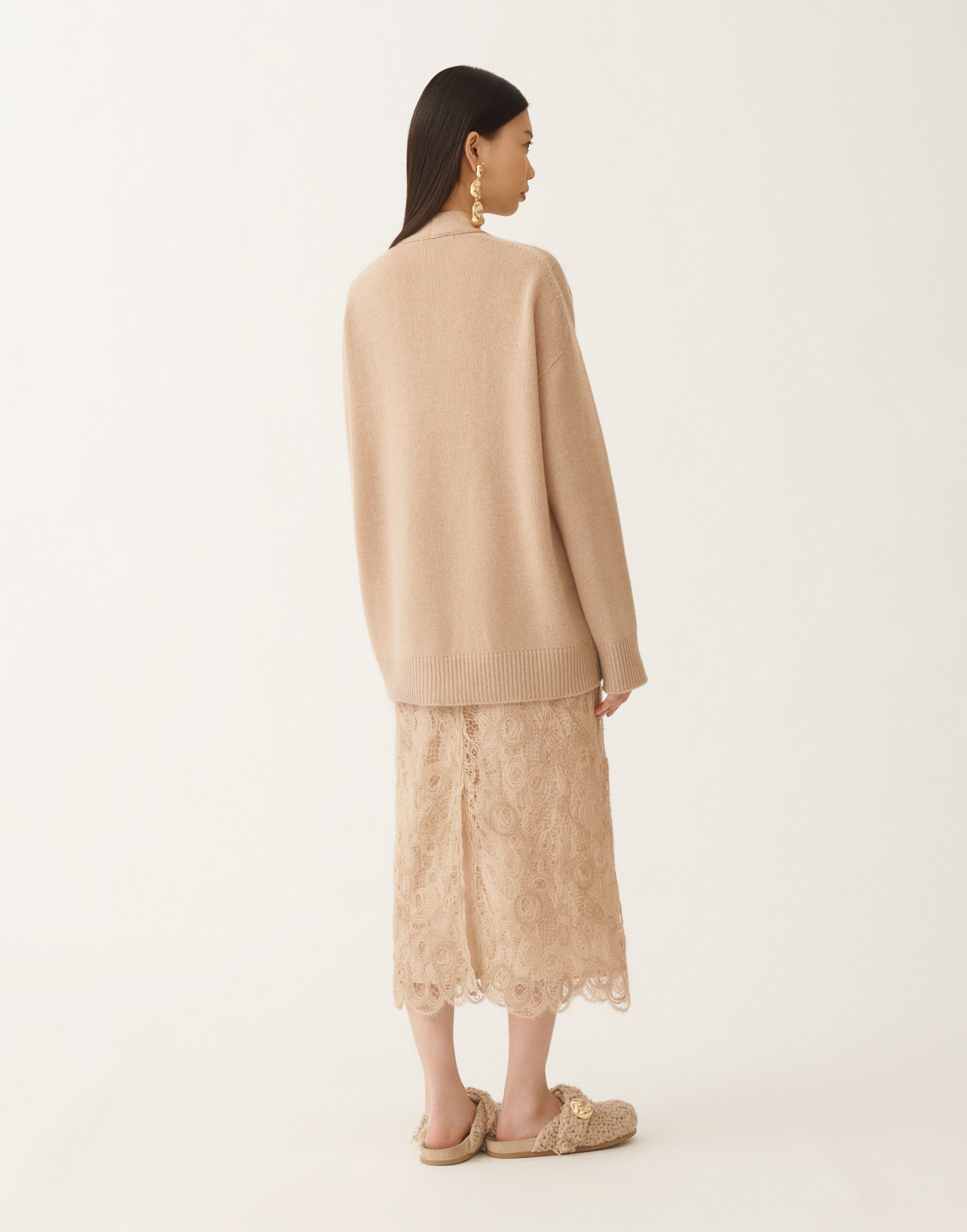 Fabiana Filippi Cardigan in cashmere, faggio MARRONE MAD215F014N9000000
