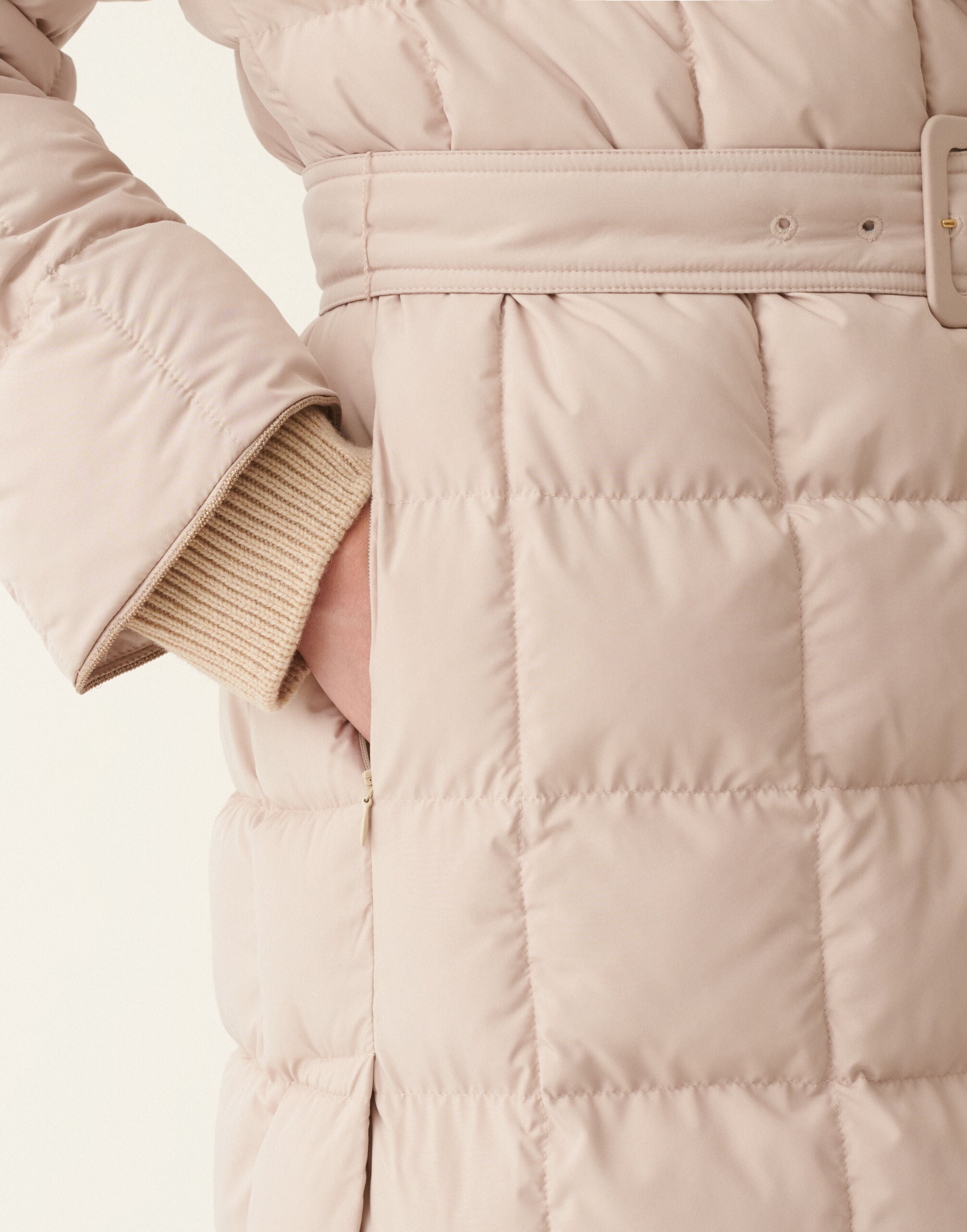 Long ultralight technical down coat, cachà Fabiana Filippi Long ultralight technical down coat, cachà Cachà CTD226F657M3800000