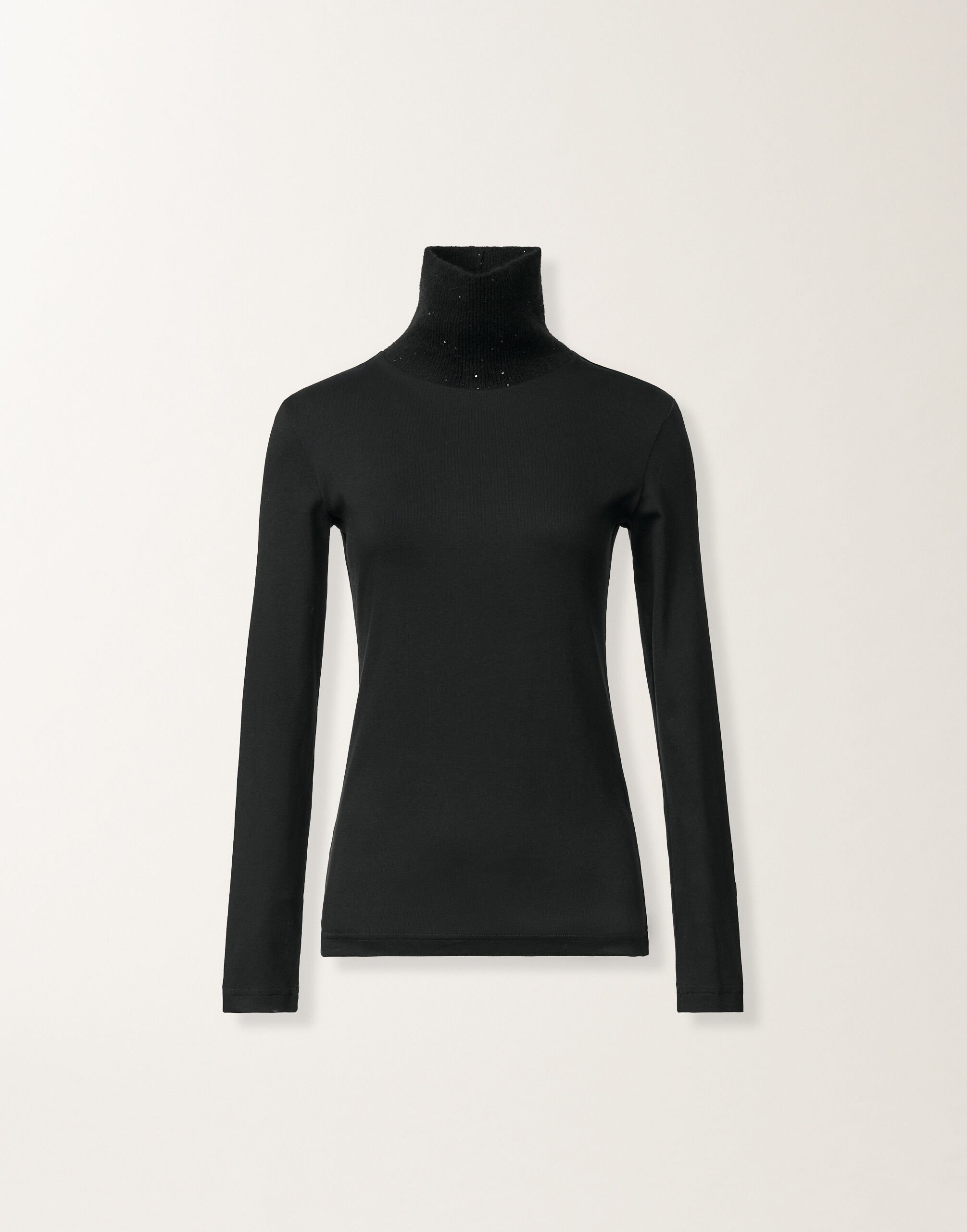 Fabiana Filippi Jersey top, black Black JED225F583L6930000