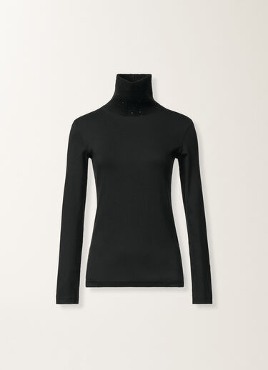 Fabiana Filippi Jersey top, black Black JED225F583L6930000