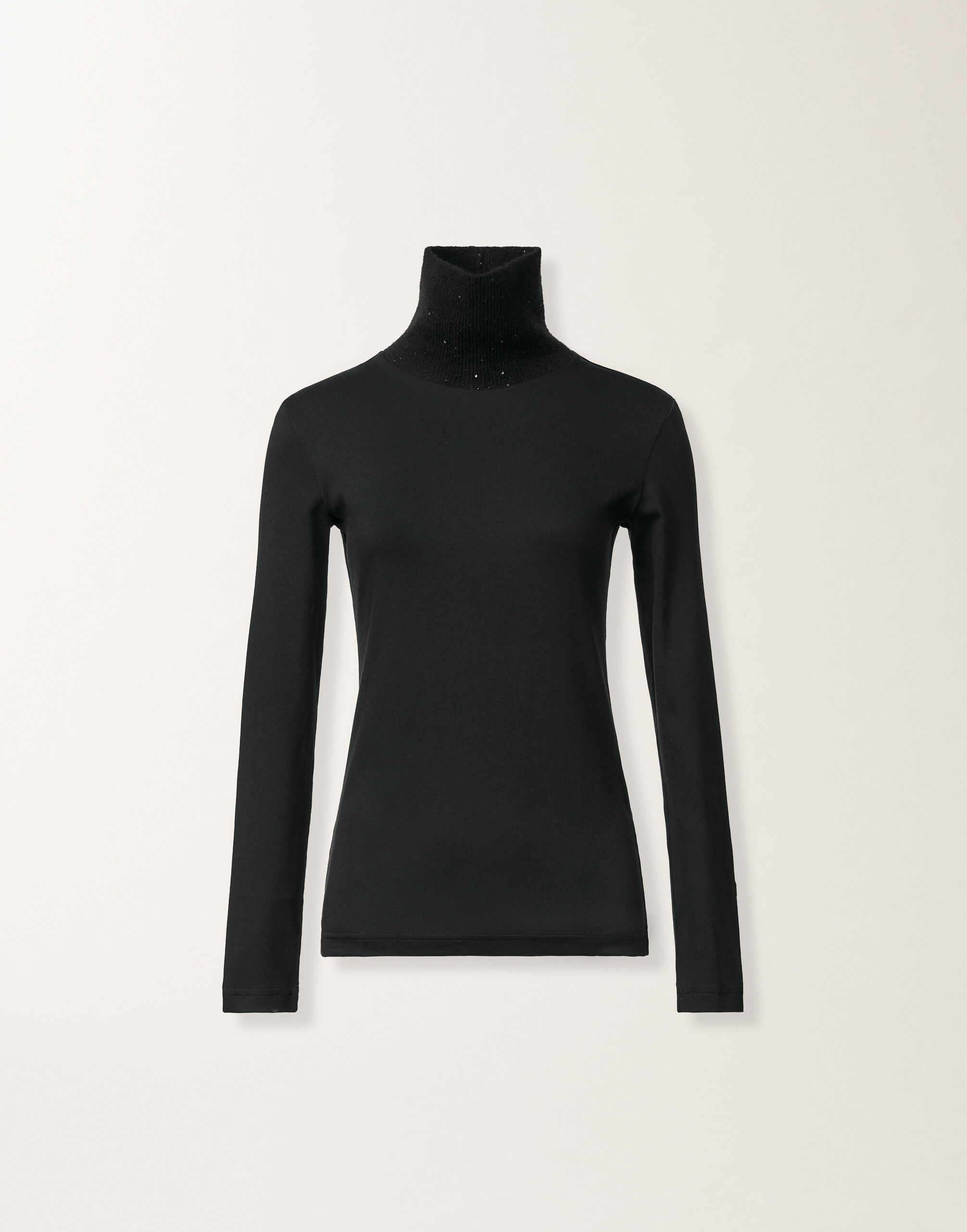 Fabiana Filippi Jersey top, black Black JED225F583L6930000